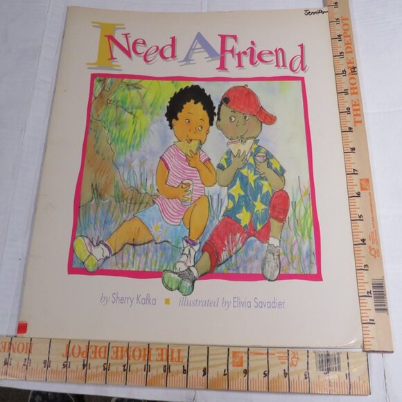 I Need A Friend BIG BOOK (almost 2 feet tall) by Sherry Kafka School Classroom - Picture 2 of 10